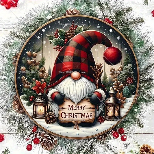 Dekorativer Holz Wandbehang mit festlichem Weihnachtsmotiv zur Gestaltung