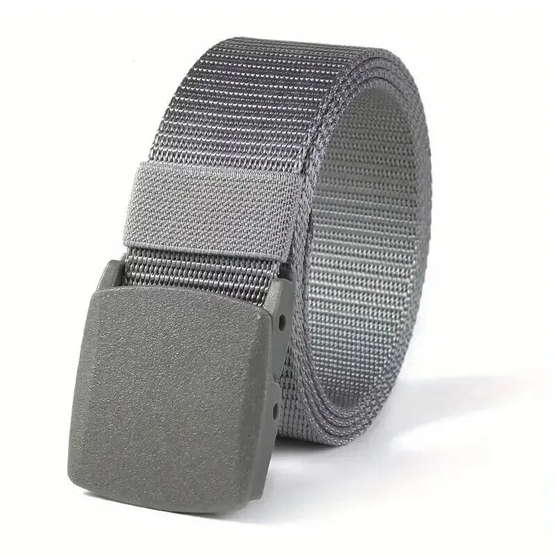 Metallfreier Unisex Leinwand Gürtel robust - flexibel mit leichter Kunststoff-Schnalle