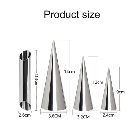 Edelstahl Backformen für knusprige Croissants und Desserts