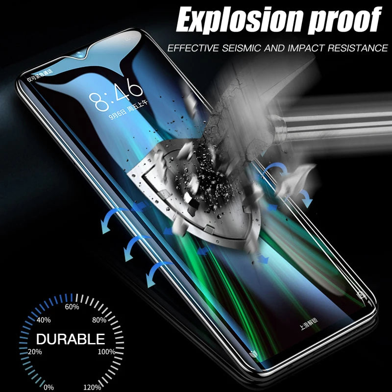 3er Set Displayschutz: Voll gehärtetes Glas für Redmi Note 7-14 Pro 5G