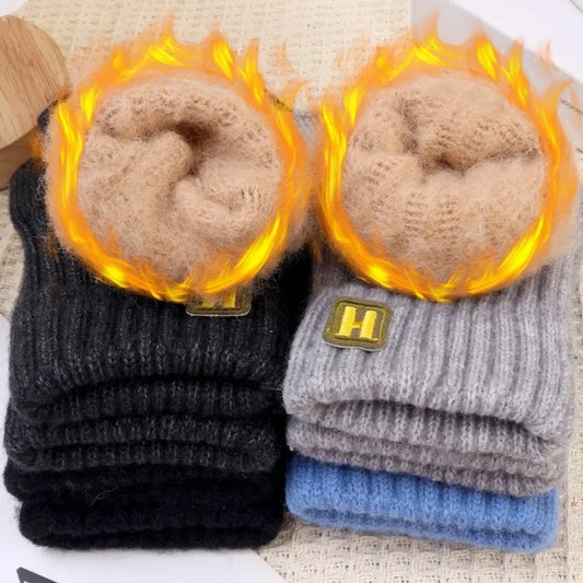 Gestrickte Thermo Halbfingerhandschuhe Für Damen Und Herren-Yabubestshop