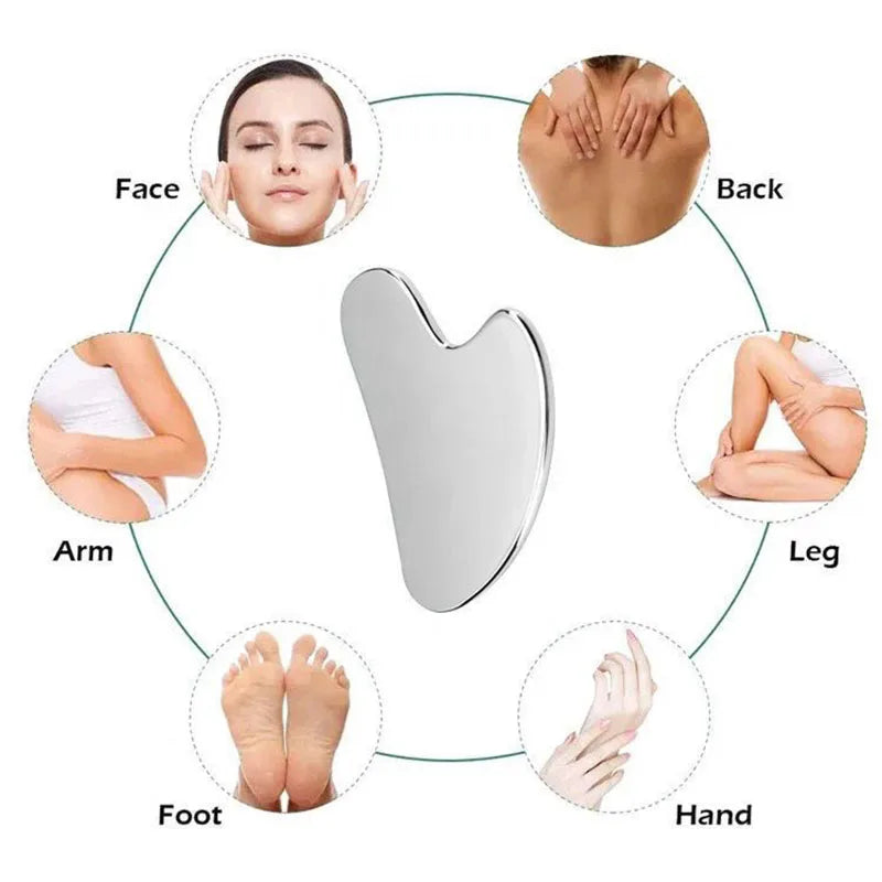 Gua Sha Visage Stein zur Gesichtsmassage und Entspannung