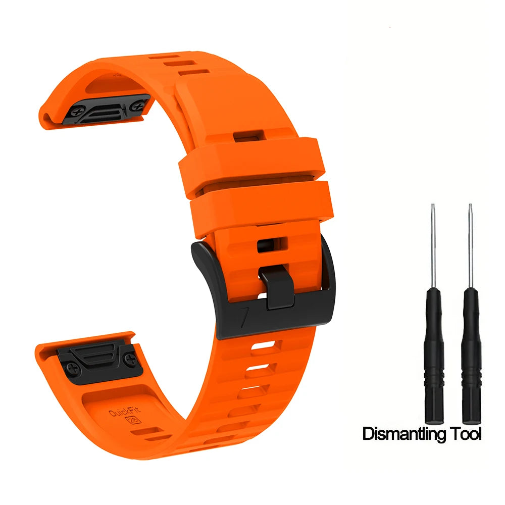 Silikon-Uhrenarmband 22-26 mm für vielseitige Smartwatch Modelle