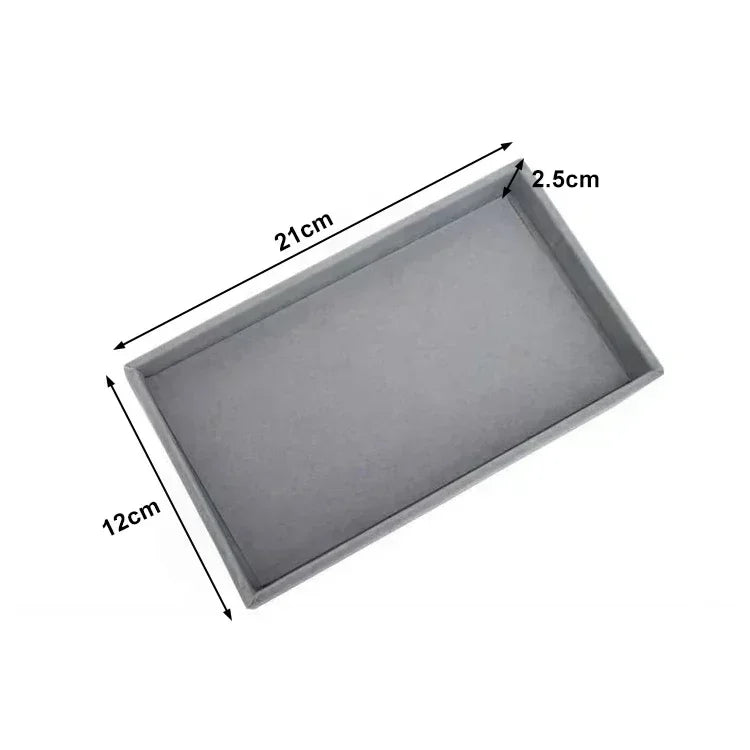 Samt Organizer Schmuckbox mit Schubladen für Ohrringe Armbänder Ringe