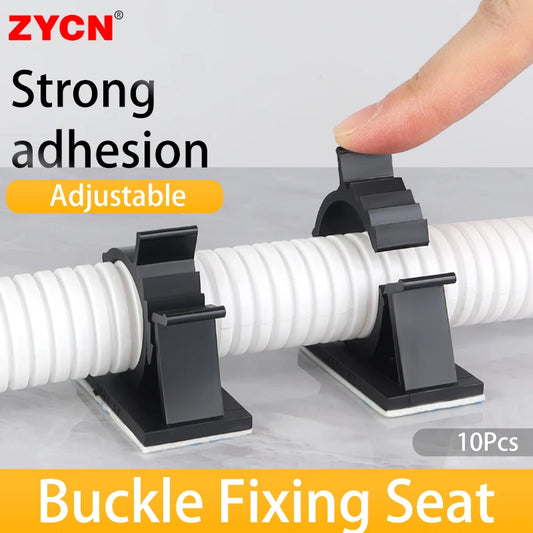 10er Set Selbstklebende Kabel Clips für Auto PC TV Kabelmanagement