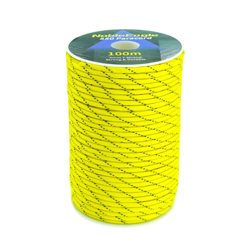 Reflektierendes 7-Strang Paracord 4mm 550LB Fallschirmseil für Outdoor