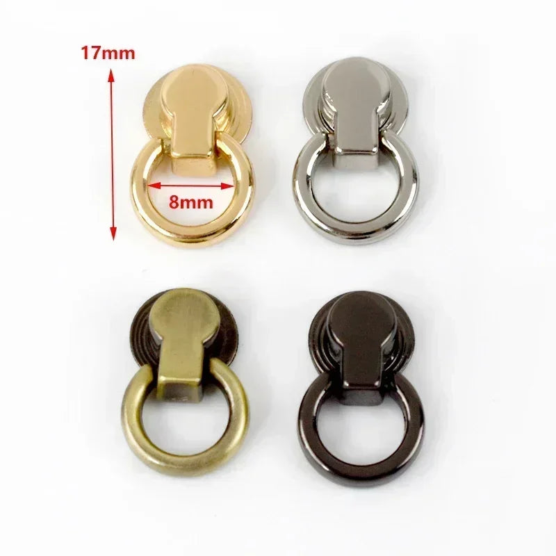 5er Set Metall Clip Schnallen fuer Handtaschen und DIY Riemen