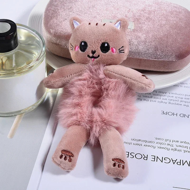 Weiches Plüsch-Tierhaarband für Mädchen - Frauen – elastisch - süß