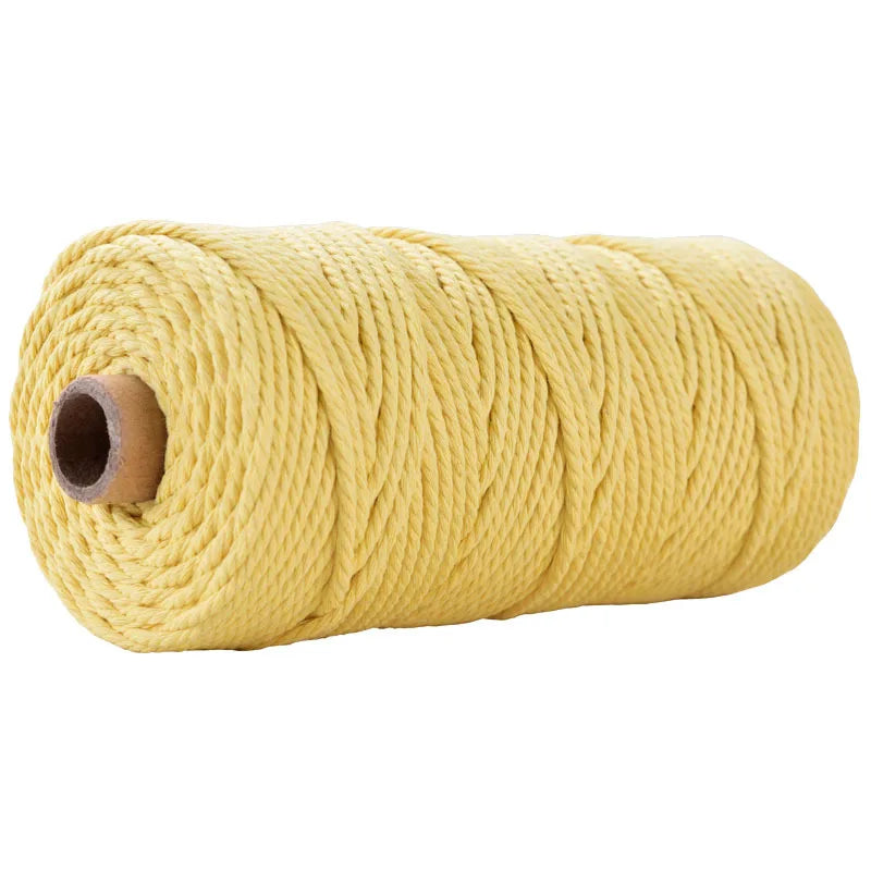 100 m Rolle bunte 3 mm Baumwollschnur für DIY und Dekoration