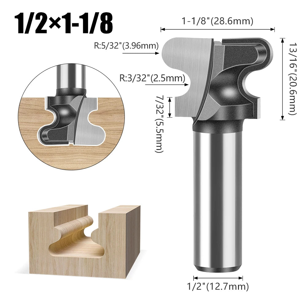 12mm Schaft Zwei Arc Nagel Clipper Router Bit für präzises Fräsen