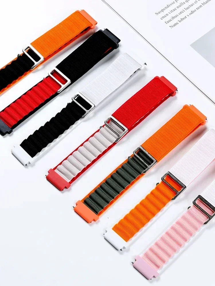 Sportliches Nylon-Uhrenarmband 20/22mm – Komfort - Haltbarkeit für Galaxy - Huawei