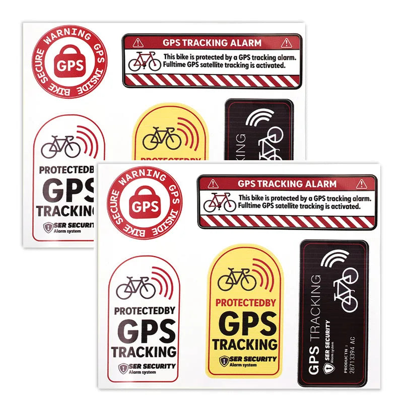 Effektiver Diebstahlschutz: Reflektierender GPS Alarm Aufkleber 17x15 cm, wasserdicht
