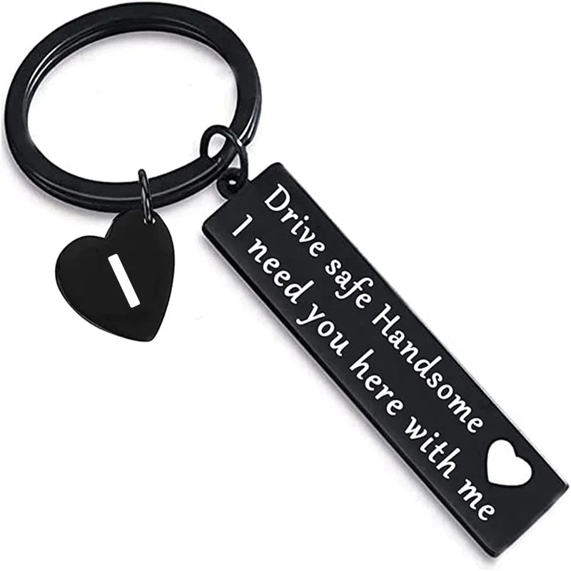 Drive Safe Schlüsselanhänger mit Buchstaben Geschenk für Paare - Liebhaber