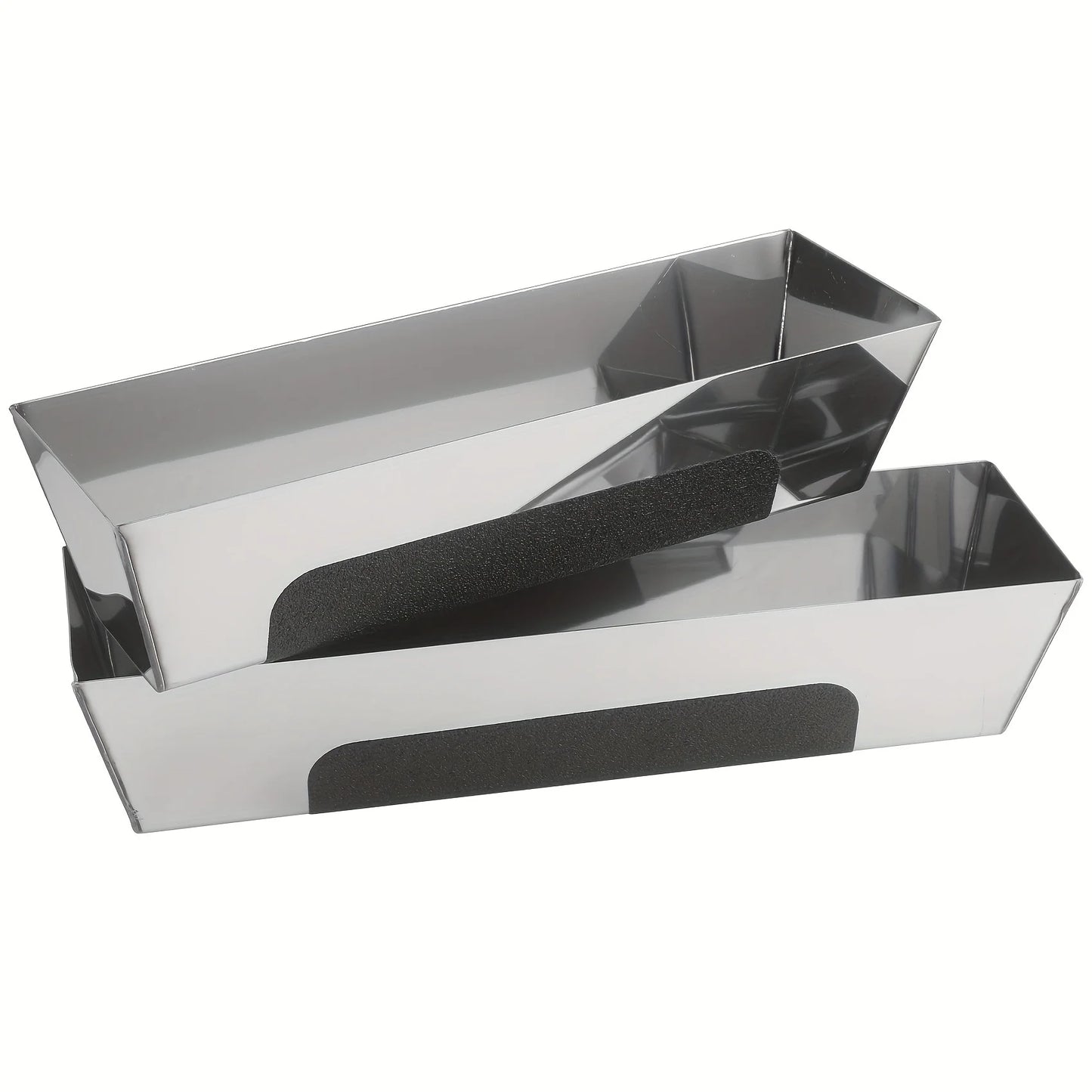 Rostfreie Edelstahl-Schlammpfanne mit rutschfestem Griff – 10/12/14 robust - präzise