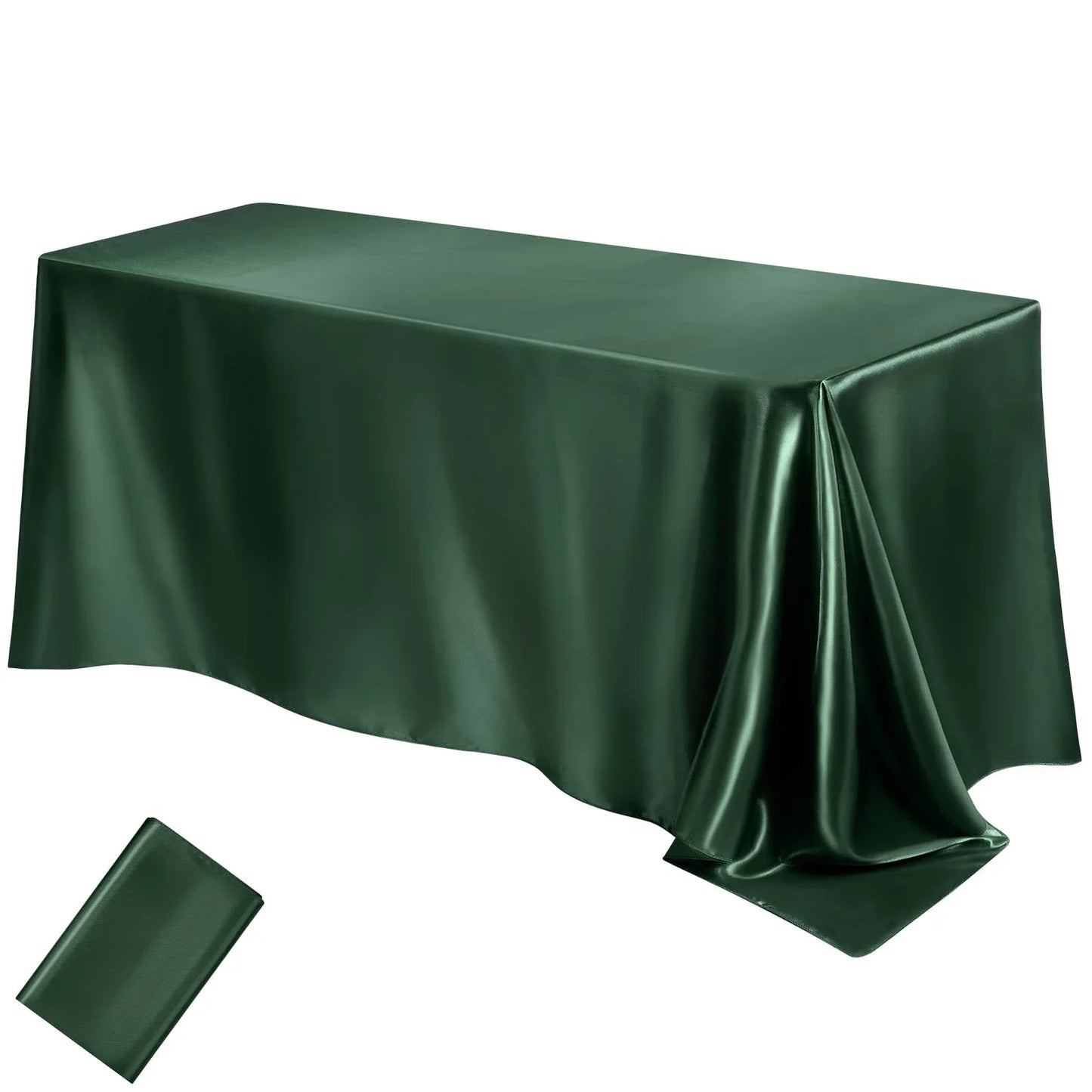 Rechteckige Hochzeitssatin Tischdecke Große Glatte Satin Tischdecke Für Feiern