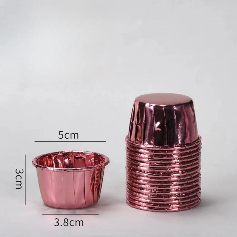 50 Mini Muffin Tassen Papier – 50er Set, vielseitig - umweltfreundlich gestalten
