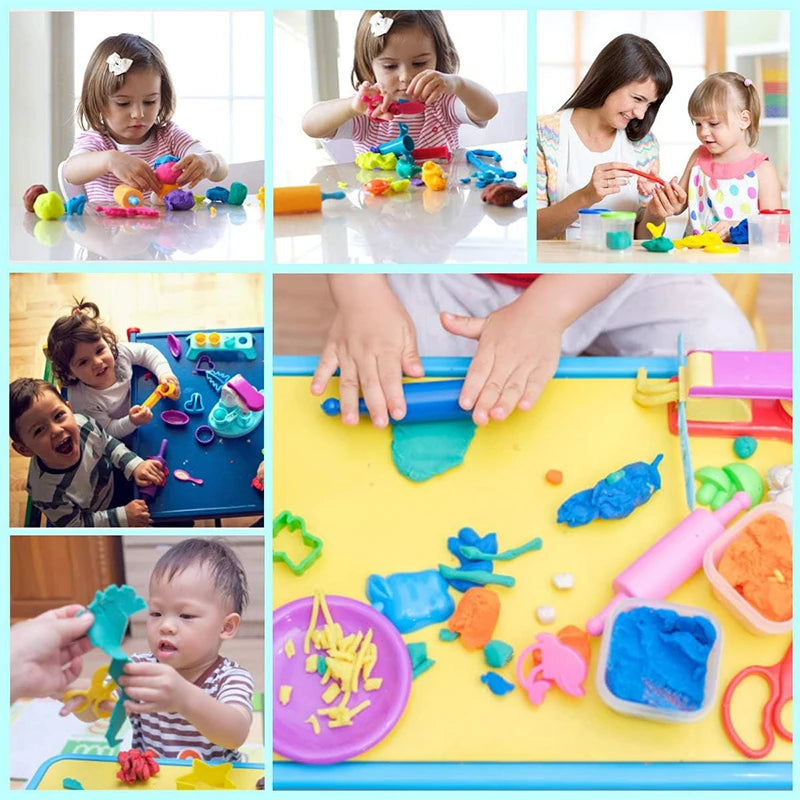 Kreatives Modellieren: 15-teiliges Ton- - Teigwerkzeuge-Set für Kinder ab 3 Jahren