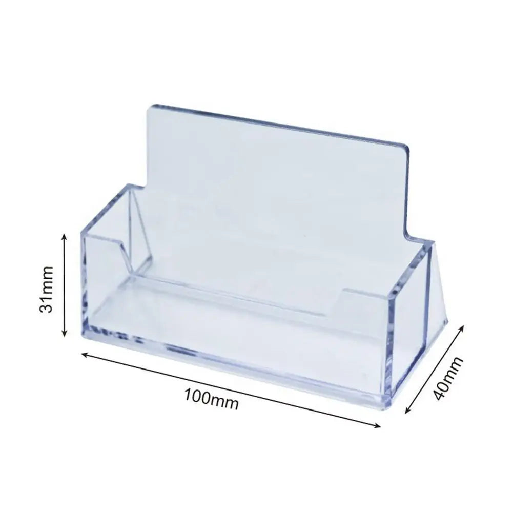 Transparent Visitenkartenhalter Desktop Büro Display Ständer Kunststoff