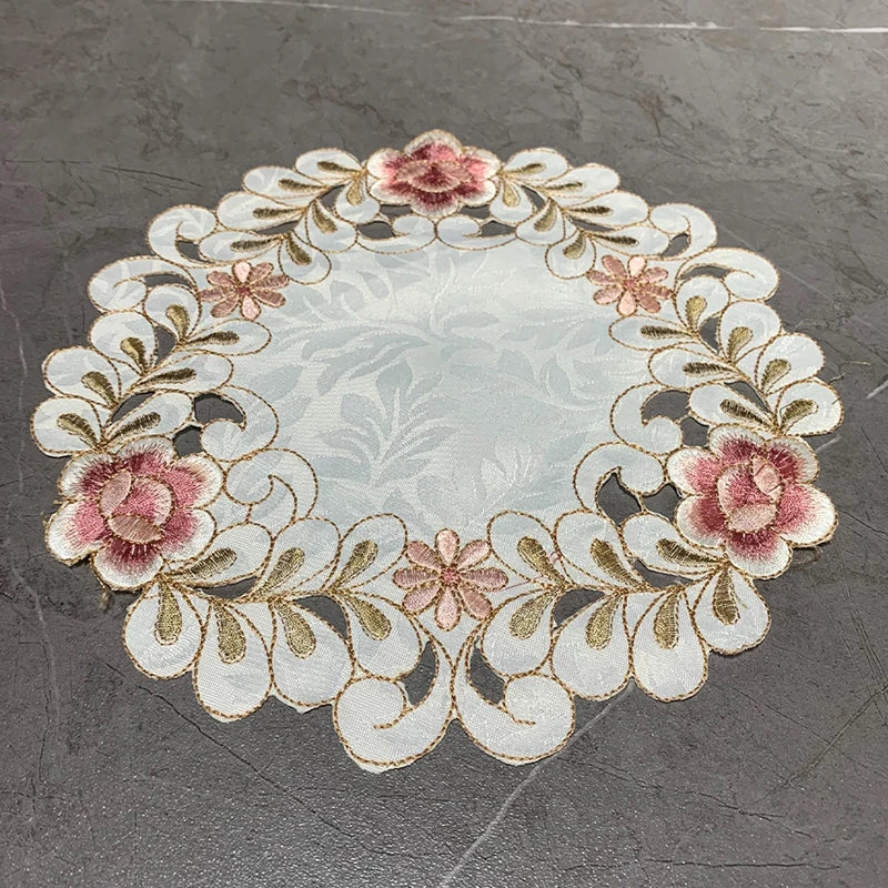 Retro Rose Blume Tischset/Untersetzer - Elegantes Esstisch & Küchen Dekor