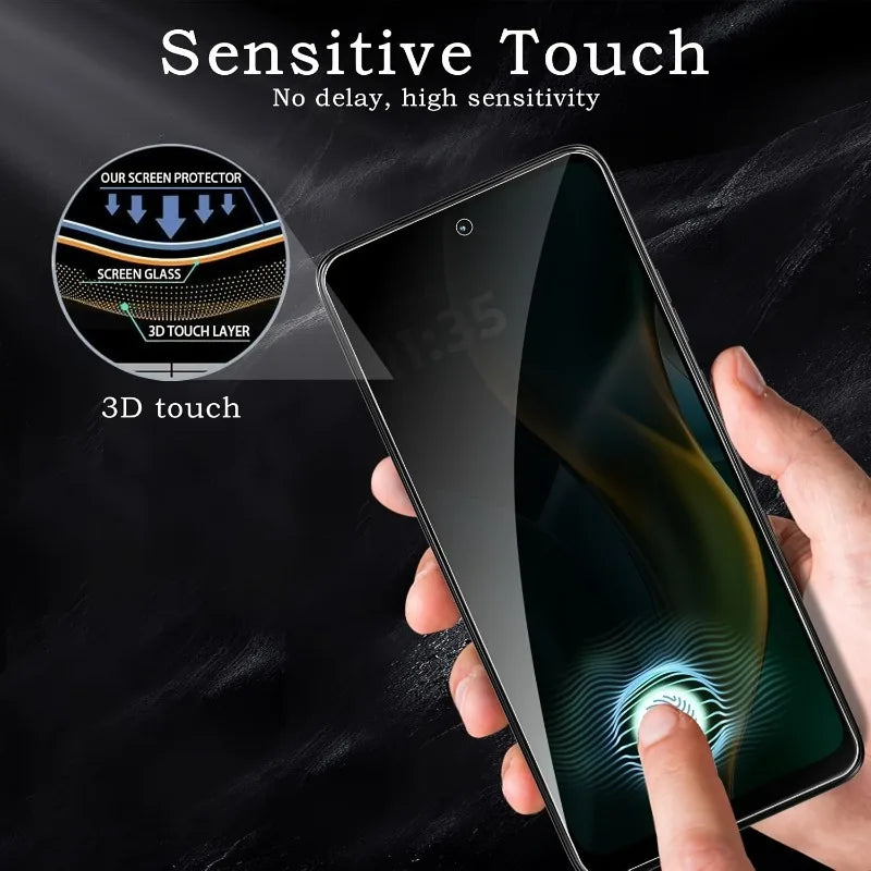 3er-Set Anti-Spy Gehärtete Displayschutzfolie Vollschutz für Xperia