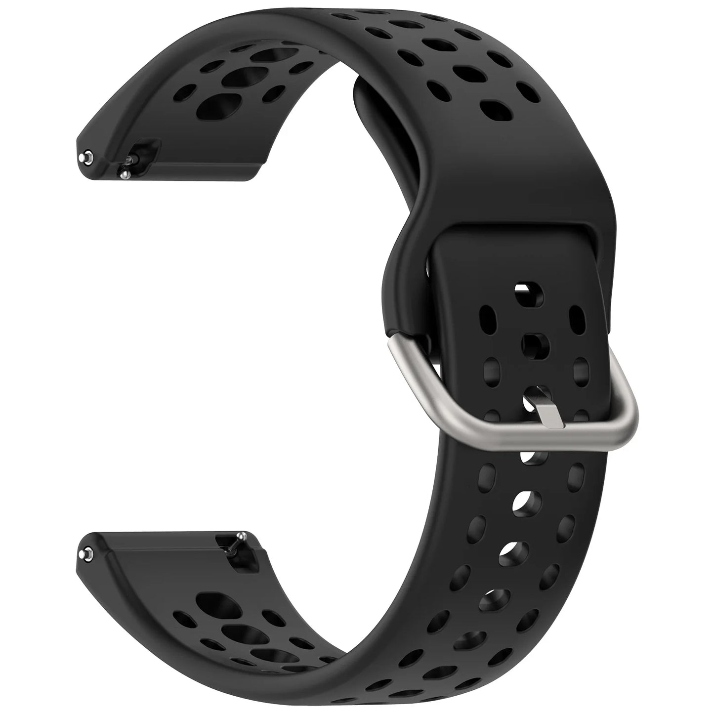 Atmungsaktives 22mm Sport Silikon-Armband für Smartwatches, Unisex