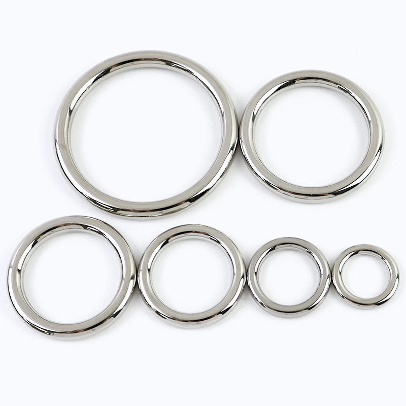 5 10 Stück O-Ring Metallschnallen 15 bis 50 mm für Gurt Hundehalsband