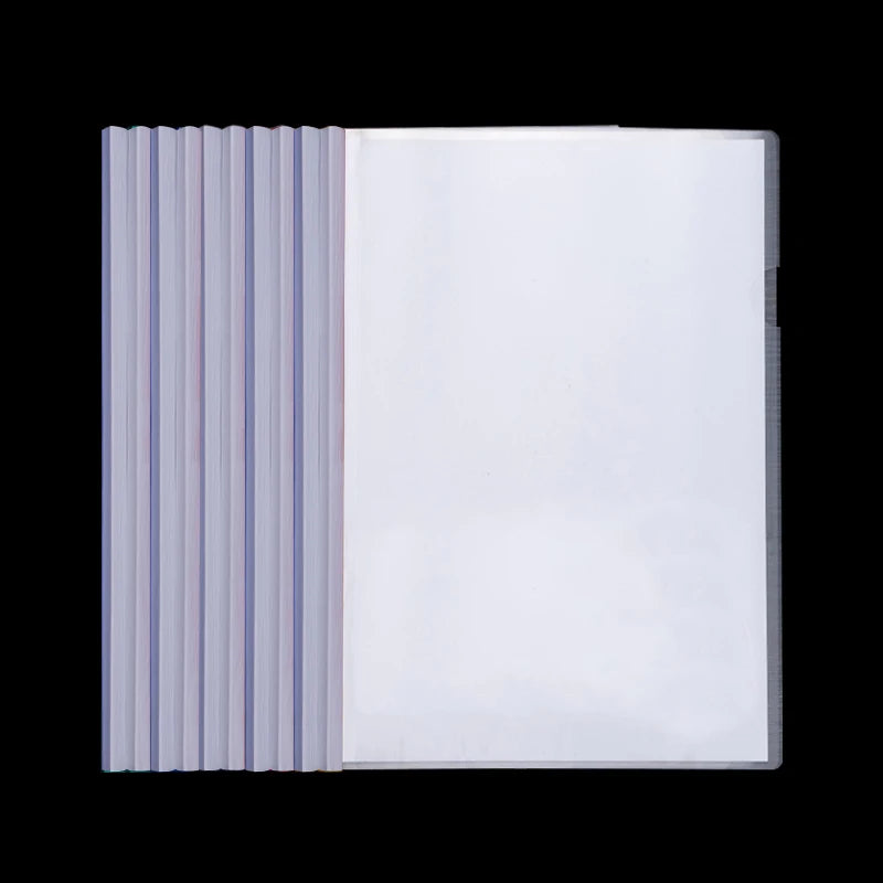 10er Set A4 transparente Klemmordner für Dokumente - Präsentationen