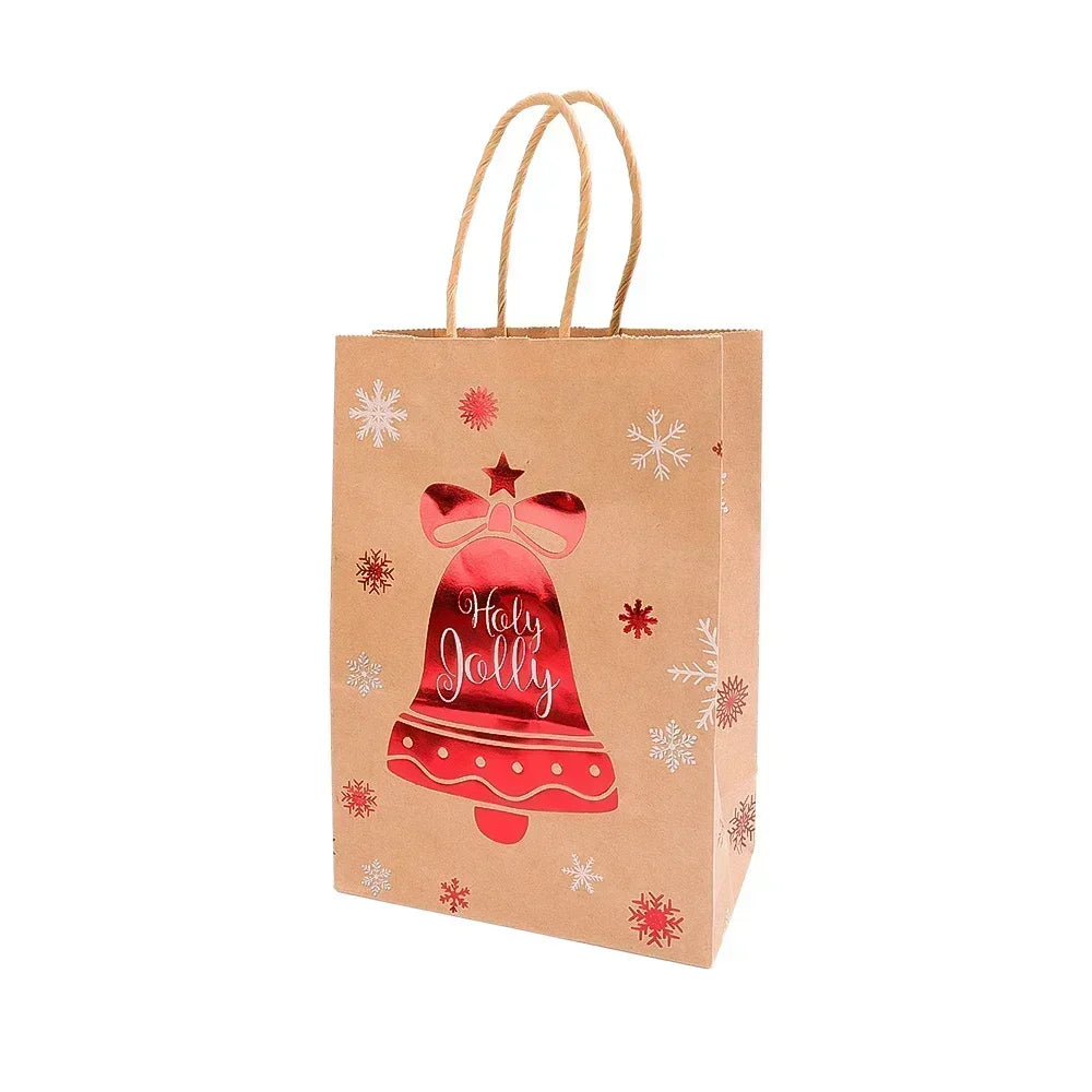 1-30 Stück Weihnachten Kraftpapier Taschen für Süßigkeiten und Geschenke