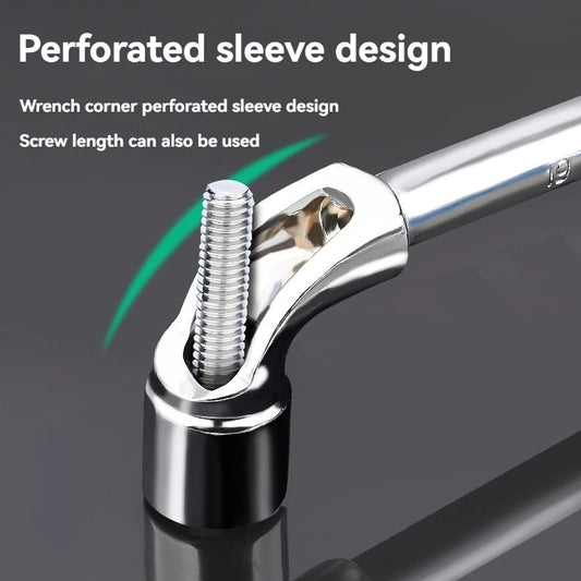 L Typ Rohr Ellenbogen Schlüssel Doppelkopf Außensechskant Hülse