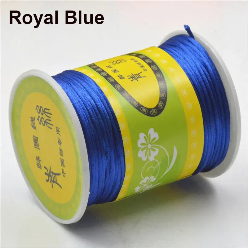 80m Rolle Nylon-Satin-Kordel 1,5mm für Makramee und Schmuckherstellung