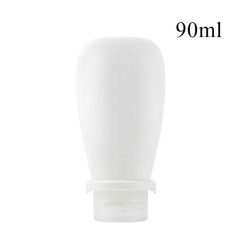 Auslaufsichere Silikon-Reiseflasche 30-90ml – flexibel, nachfüllbar - kompakt