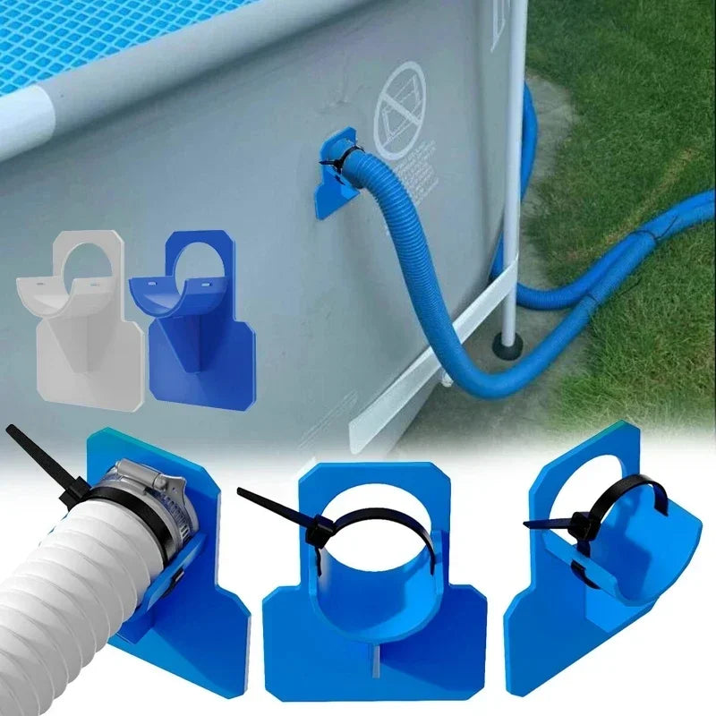 Sichere Pool-Rohrhalterung 30-38mm inkl. Kabelbinder – Schutz - Stabilität garantiert