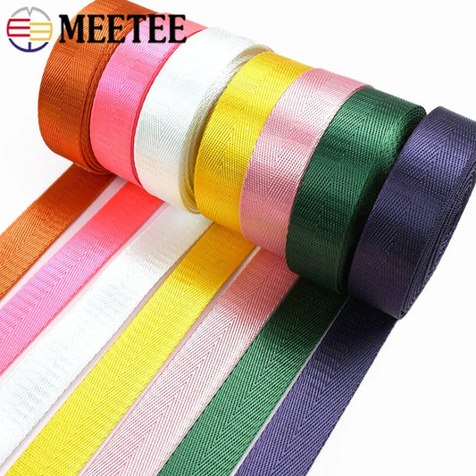 10m Nylon Gurtband 25mm Schwarz für Rucksack, Tasche, Gürtel, DIY Nähen