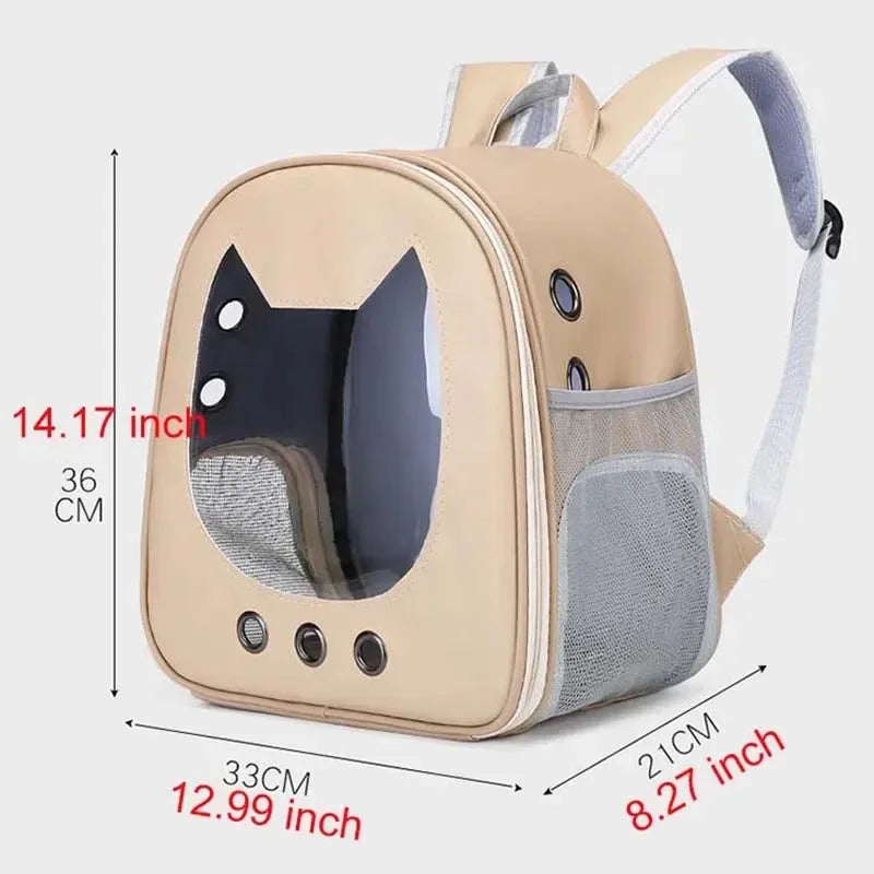 Transparenter Haustier Rucksack Tragetasche für Katzen und Kleine Hunde