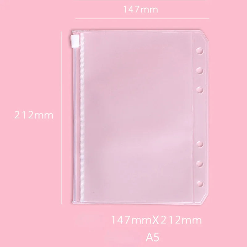 Loseblatt-Index Notizbuch Innenseiten Tasche mit Binder Ringen Organizer