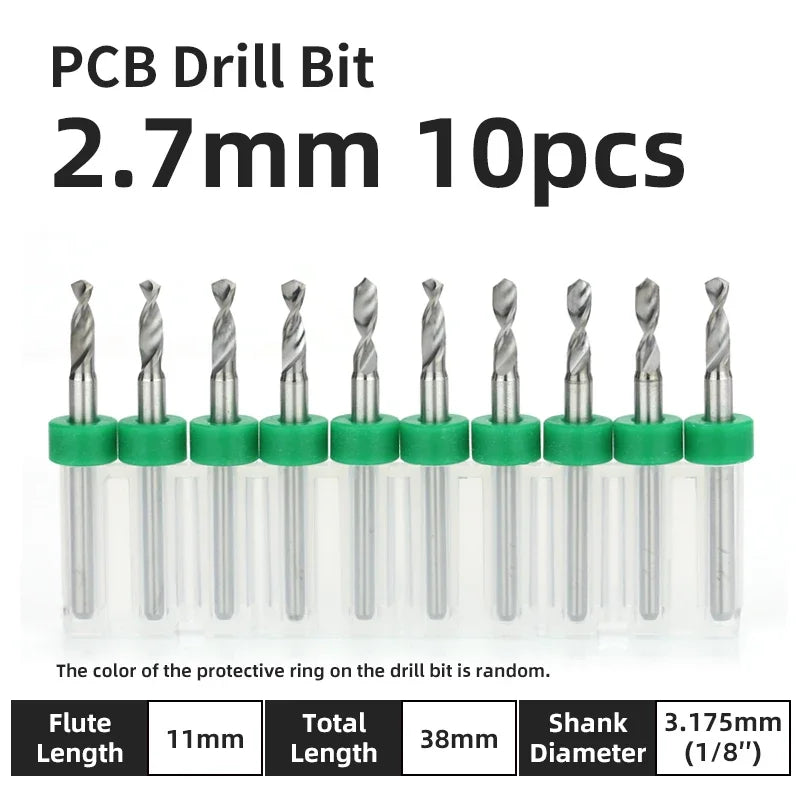 Präzisions Mikrobohrer Set Wolframkarbid für PCB Holz CNC 0.1-3.175mm