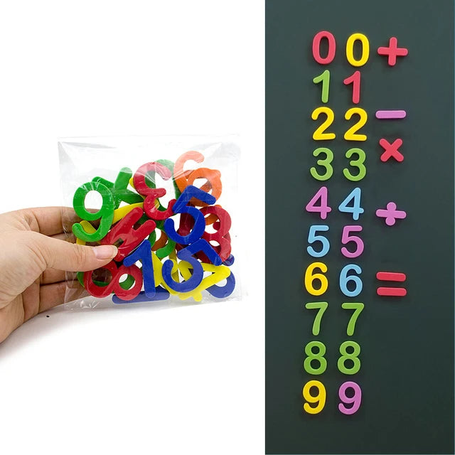Spielerisch Lernen: 24-76 bunte magnetische EVA Buchstaben für Kids 3-6 Jahre