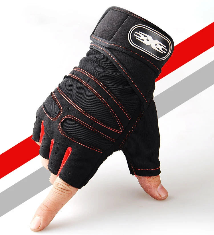 Stoßfeste Gym Handschuhe Unisex – Komfort - Grip für Fitness - Bodybuilding