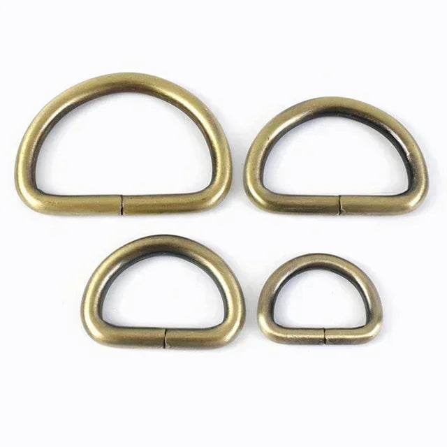 30x Metall OD-Ring Schnallen 12-50mm für Taschen Gurte DIY Leder Handwerk