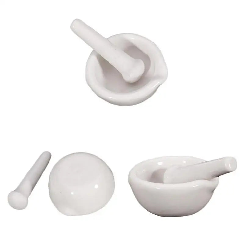 Kompaktes Keramik-Mörser - Stößel Set – Präzises Mahlen von Gewürzen