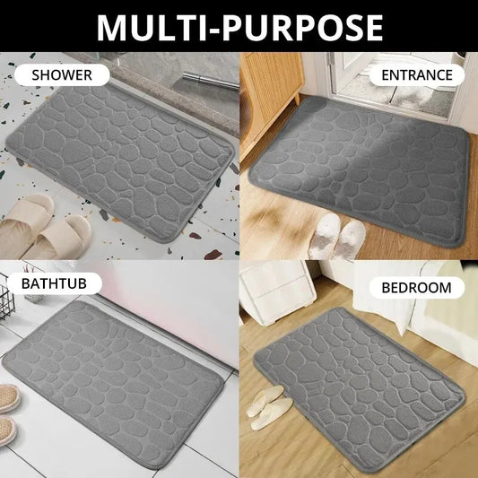 Memory Foam Samt Matte mit rutschfester Mikrofaserschicht für Zuhause
