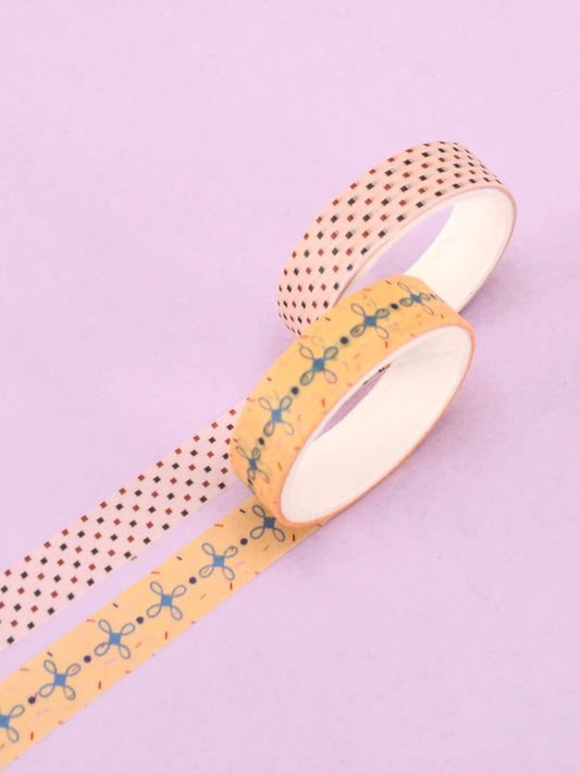 5 Rollen Washi Tape Set für Geschenkverpackung und Präzisionsarbeiten