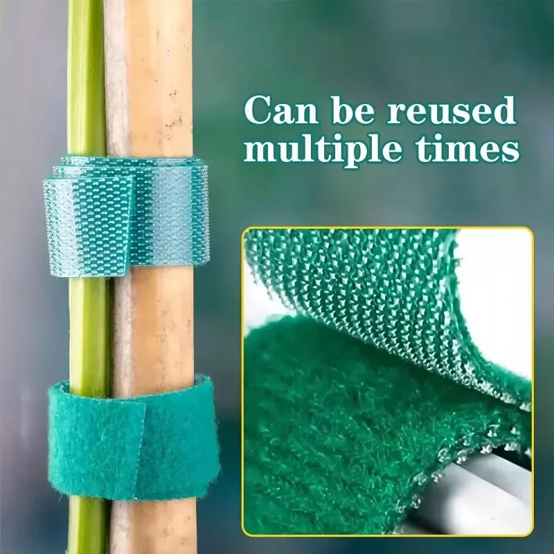 Flexibel - Nachhaltig: 2m grüner Nylon-Kabelbinder mit verstellbaren Hakenschlaufen