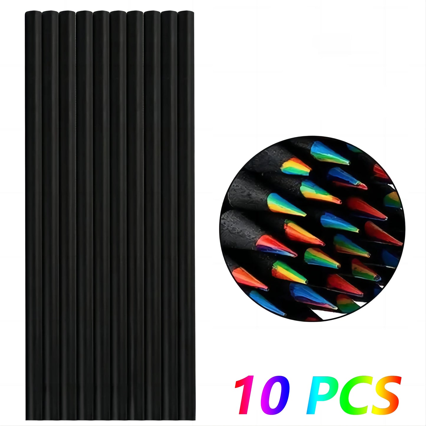 Regenbogen Farbstifte 10 12 Stück Set für Kinder Kunstmalerei 7 Farben