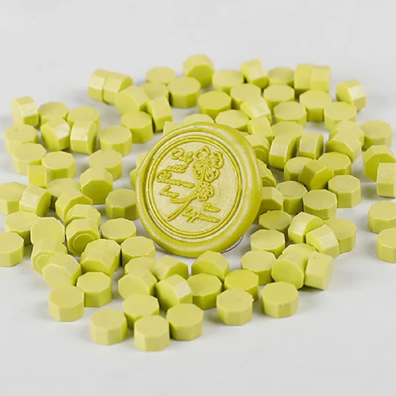 200 Stück Wachsdruckperlen für Siegel, Retro Versiegelung in Gold