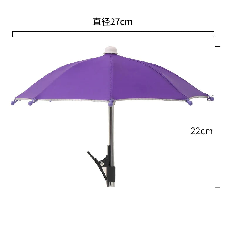 Handy Sonnenschutz Schirm Mini mit Clip Outdoor Strand Video Auto Halterung