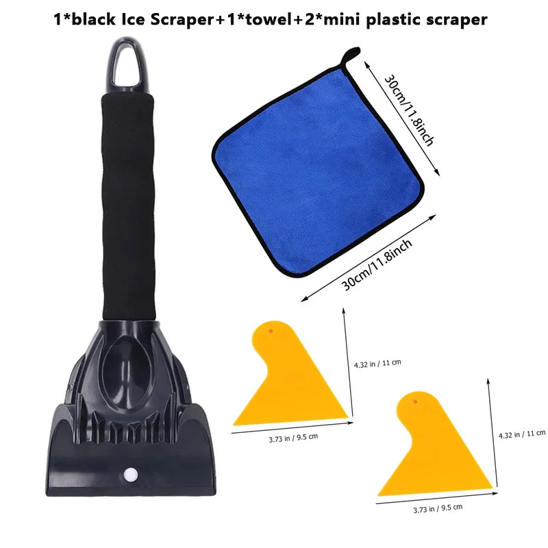 Effektiver Eiskratzer mit Handtuch für Fahrzeug-Windschutzscheibe