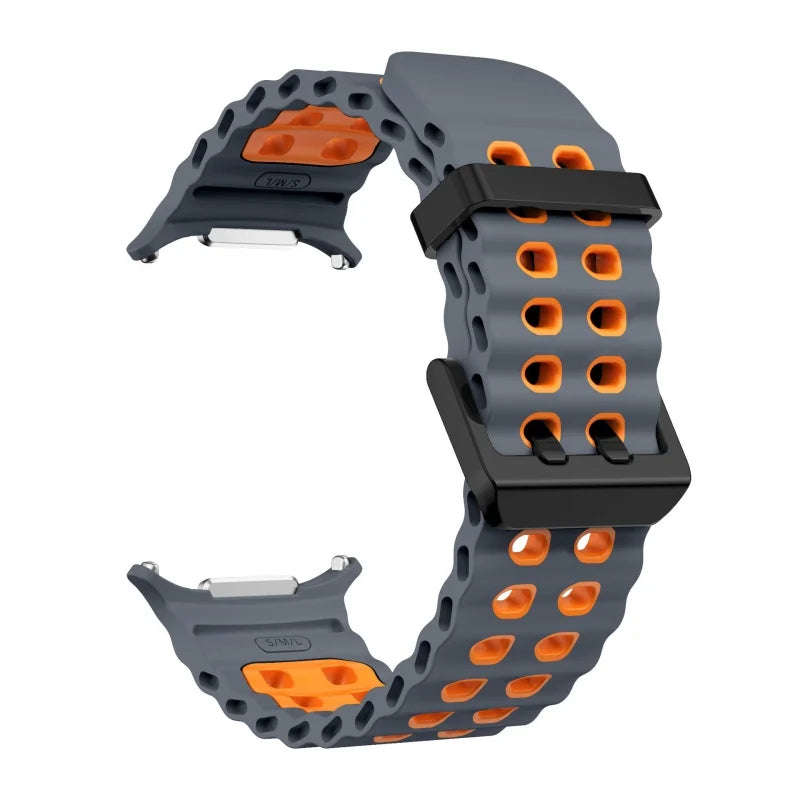 Marine Silikonarmband für Samsung Galaxy Watch Ultra 47 mm 2025 Modell