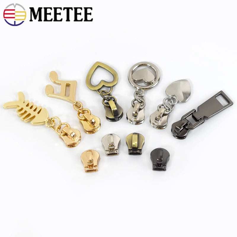 Reißverschlussschieber 5# Metall Packung 10 oder 20 Stück Reparaturset DIY