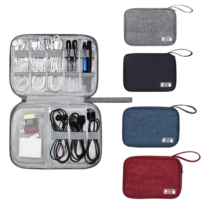 Tragbare wasserdichte Aufbewahrungstasche für USB-Kabel und elektronische Geräte